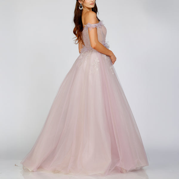 Off-Shoulder Corset Ballgown