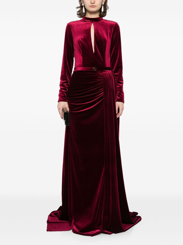 Velvet long dress