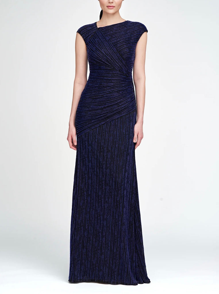 Raya Asymmetric Draped Gown