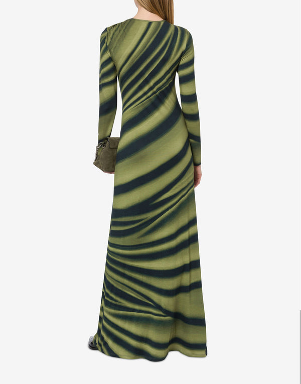 Drapery Printed Sustainable Viscose Jersey Dress