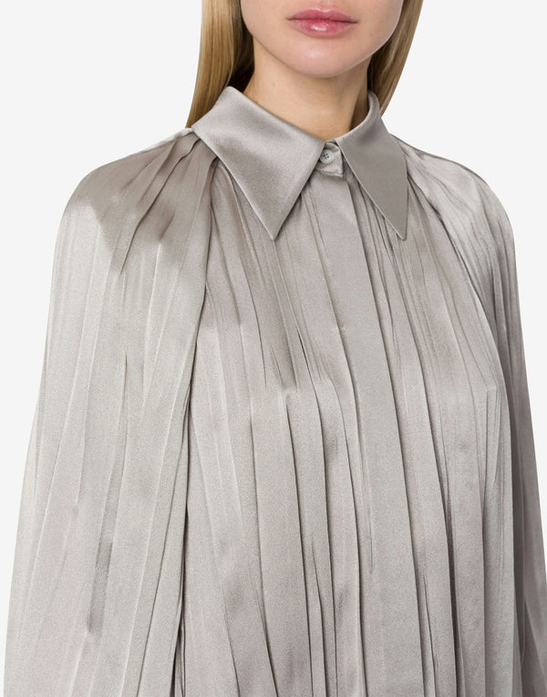 Grey Satin Blouse