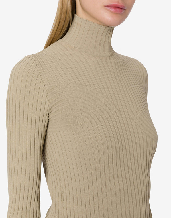 Grey Stretch  Viscose Sweater