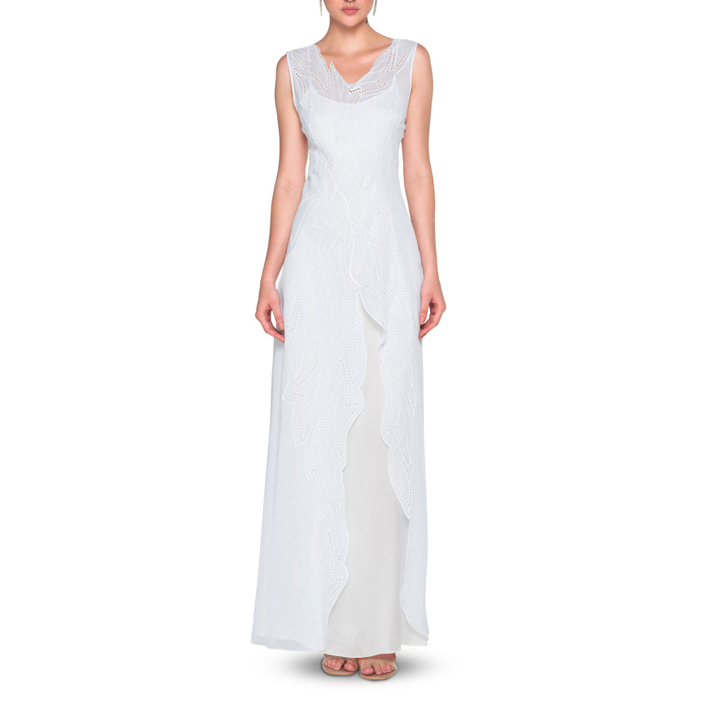 Broderie Anglaise Sleeveless Dress