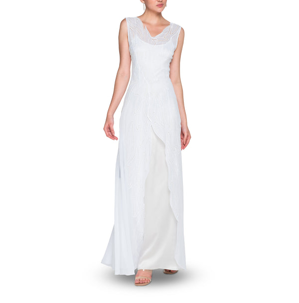 Broderie Anglaise Sleeveless Dress