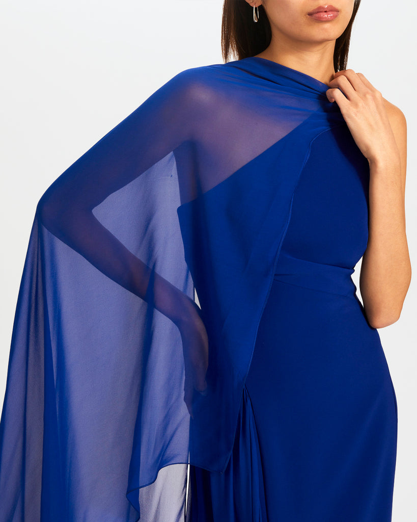 Cobalt Chiffon Dress