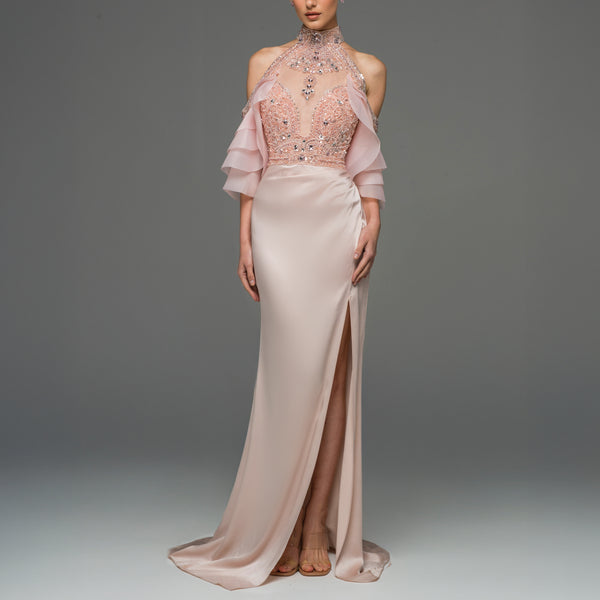 Petale De Rose Long Couture Dress