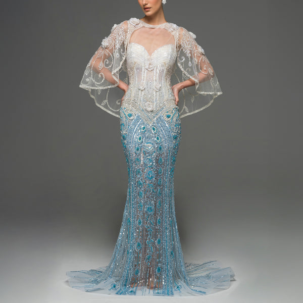 Cristalline Long Couture Dress