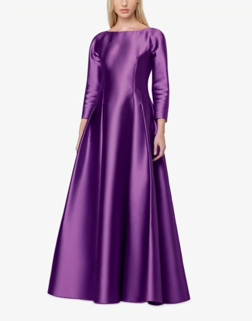 Violet Mikado Long Sleeve Party Wear Dress