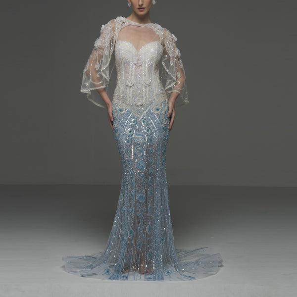 CRISTALLINE LONG COUTURE DRESS