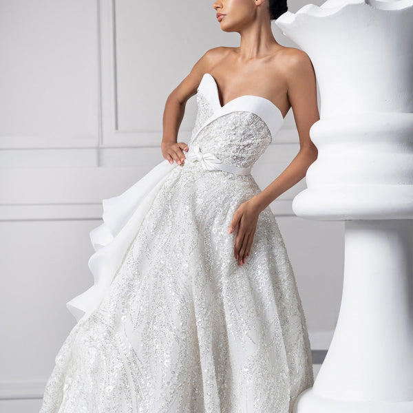 Fully Embellished Sweetheart Ballgown