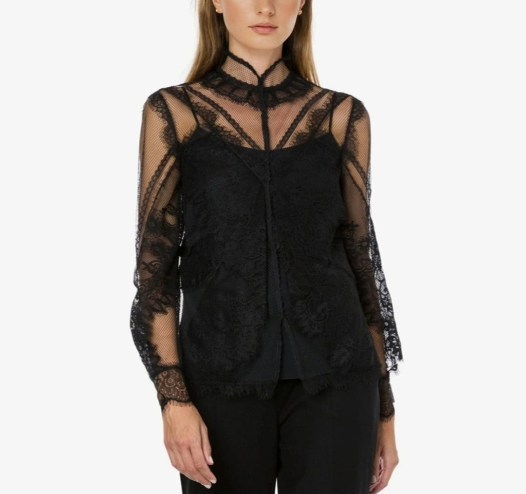 Black Lace Shirt