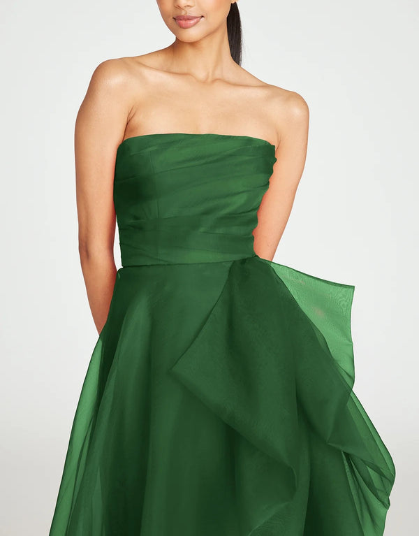 Teresa Strapless Draped Gown