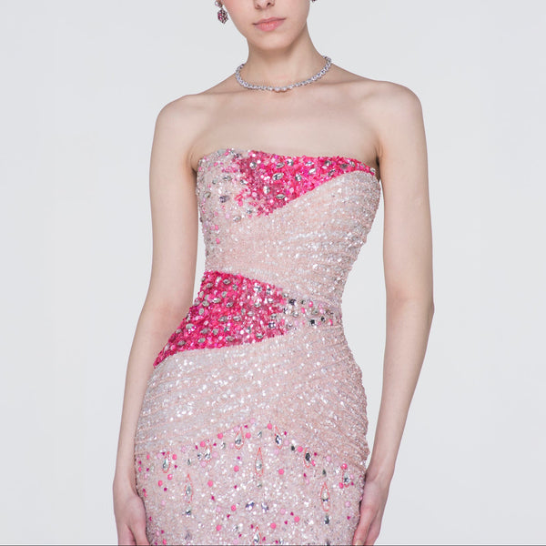 Blush Majesty Embellished Gown