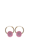 Disco Ball Earring ( Pink )