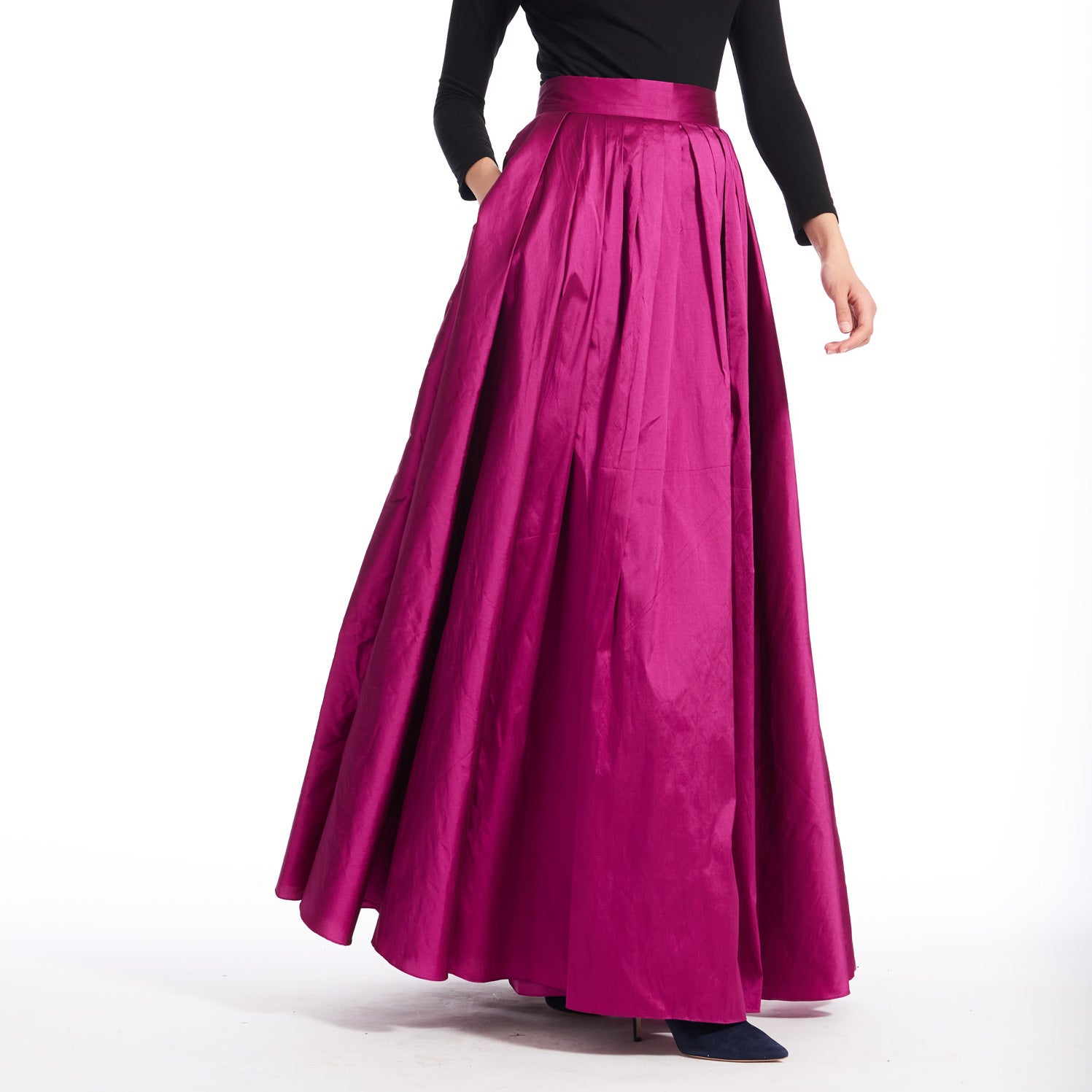 Taffeta ball gown skirt with pockets sale