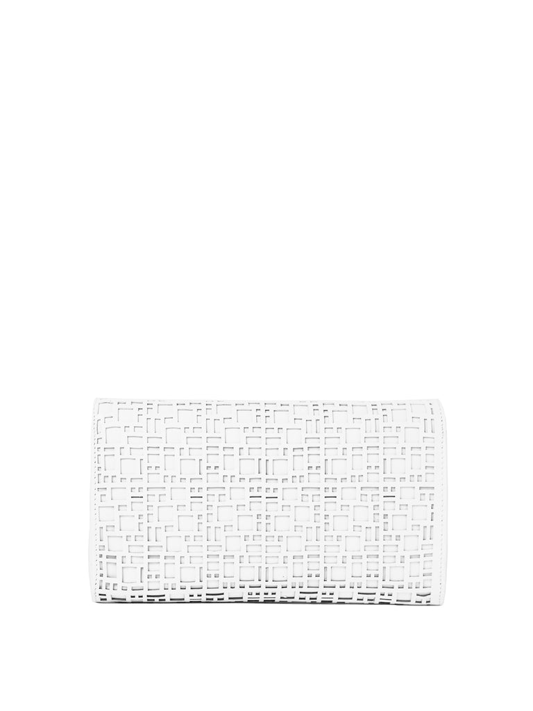 Ivanka - Textured Diamond Leather Clutch – Elilhaam